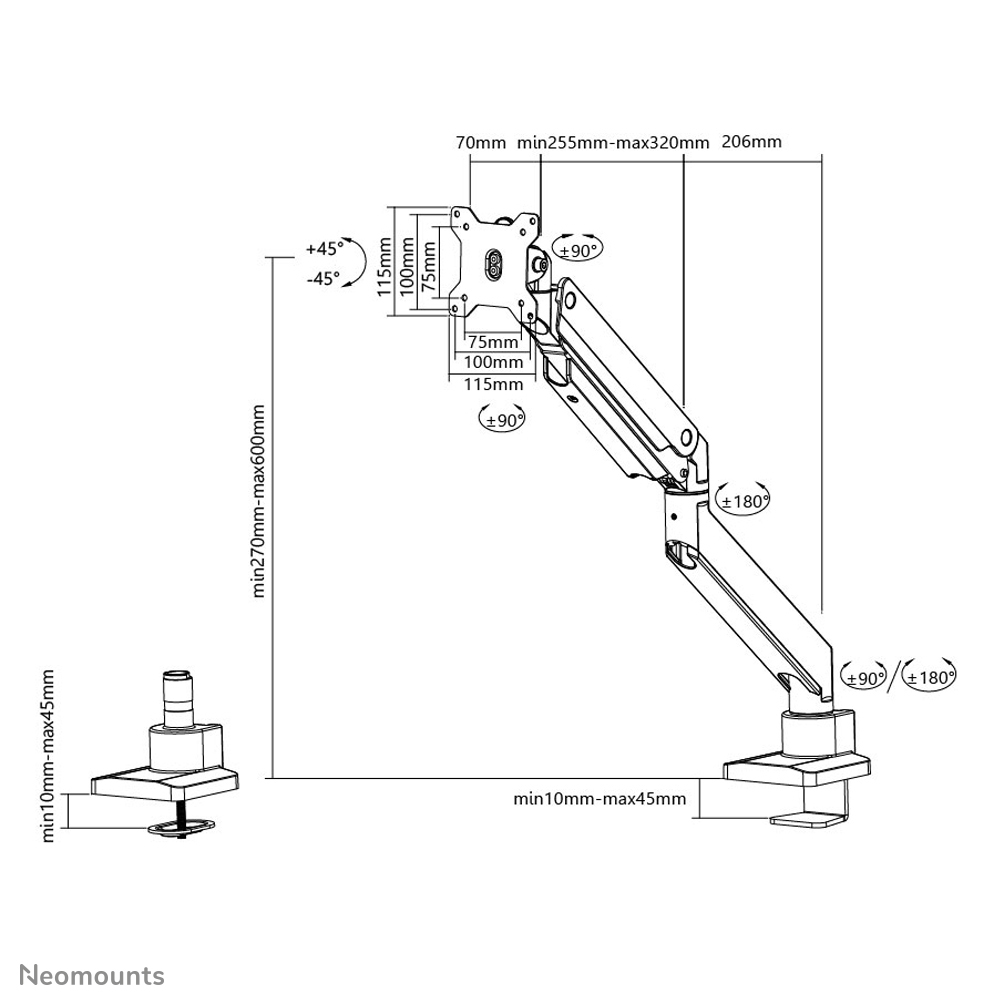 Neomounts NM-D775SILVERPLUS